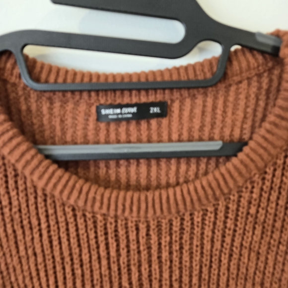 Burnt Orange Long Sweater - Picture 2 of 5